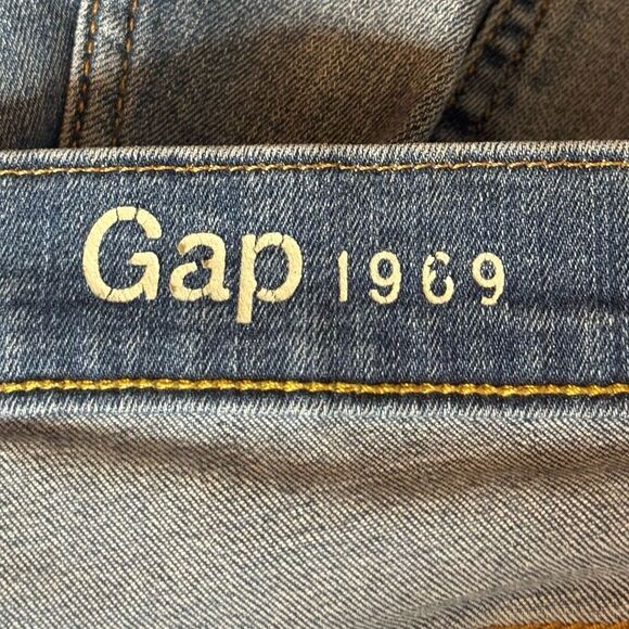 GAP 1969 Stretch Straight Blue Jeans size 35x32 - Picture 4 of 6